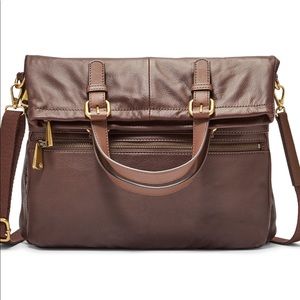 EUC Large Fossil Explorer Crossbody Messenger Bag